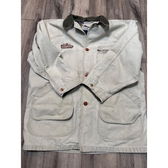 Vtg L.L.Bean Mens READ Barn Utility Jacket Flawed Logo Corduroy Collar Farmcore - Picture 12 of 16